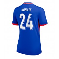 Camiseta Francia Ibrahima Konate #24 Primera Equipación para mujer Eurocopa 2024 manga corta